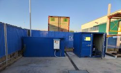 Plataforma de lavado y tratamiento de aguas eficientes