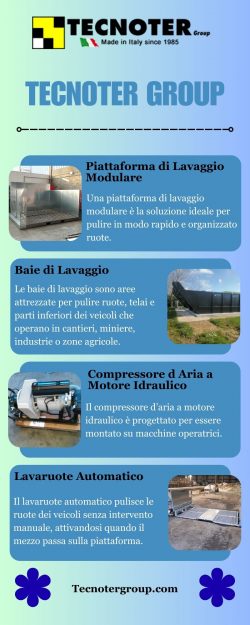 Base di lavaggio per veicoli industriali e mezzi da cantiere