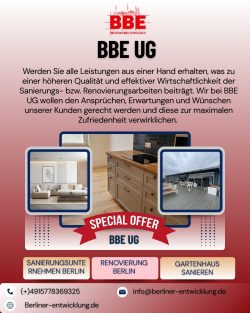 Baufirma Berlin Neubau und Sanierung mit BBE UG