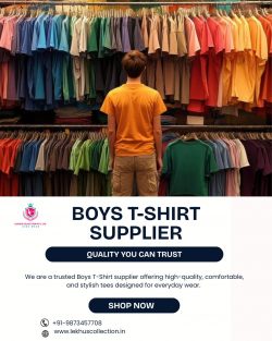 Boys T-Shirt Supplier in Delhi – Lekhus Collection – Premium Kids Wear Manufacturer