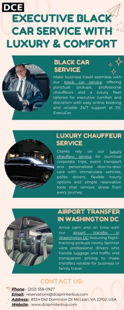 Executive black car service with luxury & Comfort