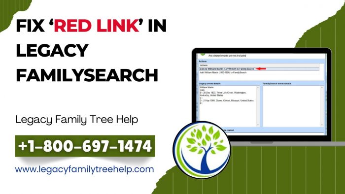 Seeing a Red Link in Legacy FamilySearch? Here’s the Solution