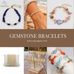 Gemstone Bracelets Elegant Style by Aqua Geo