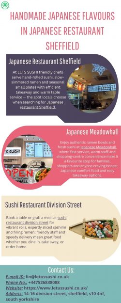 Handmade Japanese Flavours in Japanese Restaurant Sheffield
