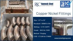 Copper Nickel Fittings | CuNi Pipe Fittings Manufacturer India