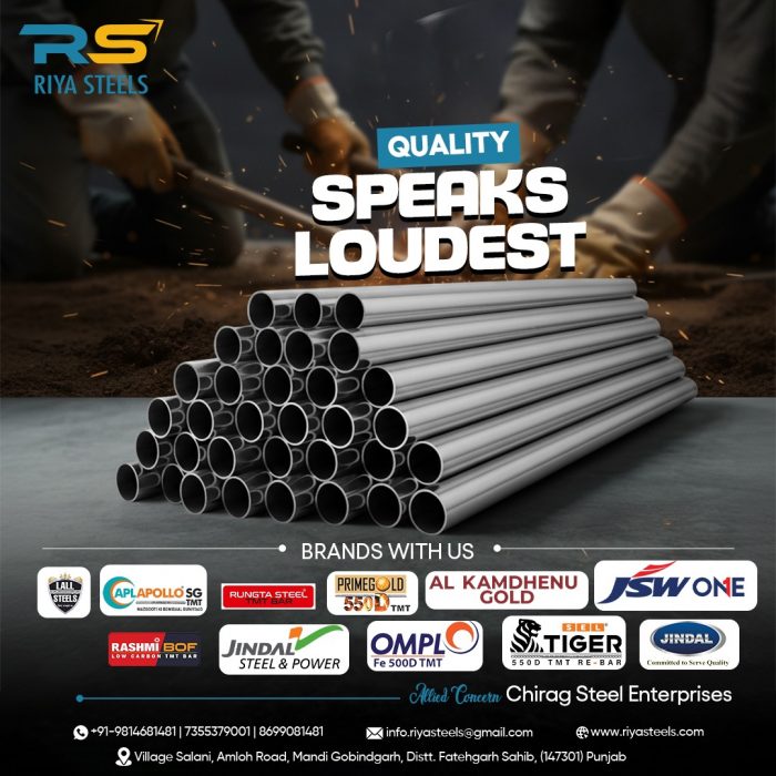 Quality That Speaks Loudest – Riya Steels