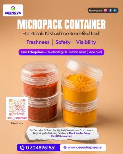Micropack Containers – Premium Storage Solutions by Gee Enterprises