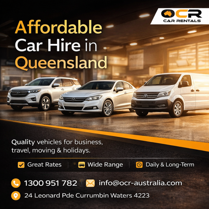 OCR Car Rentals – Affordable & Reliable Car Hire Across Queensland