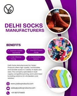 Delhi Socks Manufacturers by Yadav Products | Premium Quality Socks Supplier