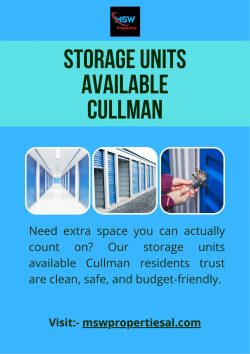 Safe and Convenient Storage Units Available in Cullman