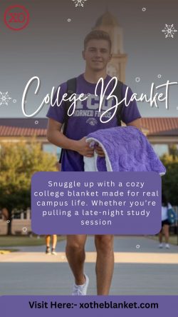 Soft, Comfortable College Blanket Made for Campus Life