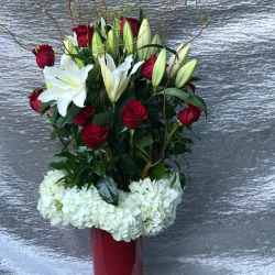 Tall Lilly & Roses