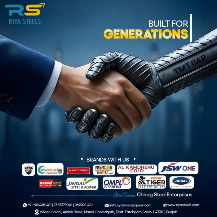 Trusted TMT Bar Supplier in Punjab – Built for Generations