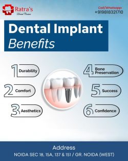 Dental Implants Cost in Noida – Affordable & Advanced Care at Ratra Dental Center