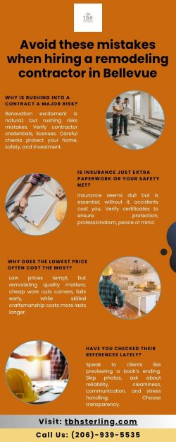 Avoid these mistakes when hiring a remodeling contractor in Bellevue