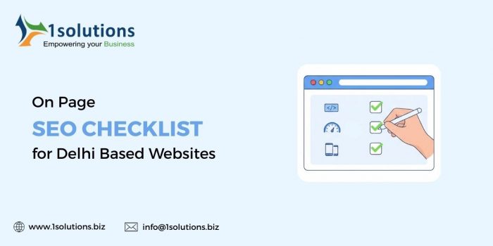 On Page SEO Checklist for Delhi Based Websites