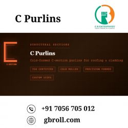 C Purlins – Durable Cold Rolled Structural Framing Sections