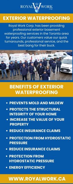 Reliable Exterior Basement Waterproofing Services In Toronto