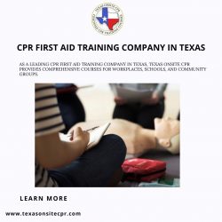CPR first aid training company in Texas