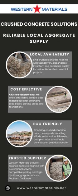 Reliable Crushed Concrete Near Me – Western Materials