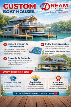 Custom Boat Houses Designed for Your Waterfront Lifestyle