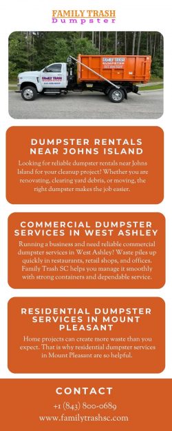 Dumpster Rentals Near Johns Island