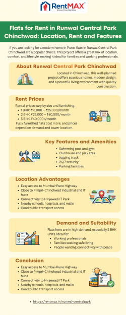 Flats for Rent in Runwal The Central Park Chinchwad: 2, 3 & 4 BHK Rental Apartments in Pune
