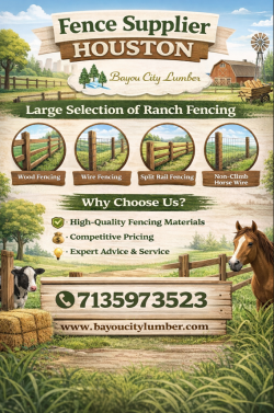 Top Fence Supplier in Houston – Ranch Fencing Materials