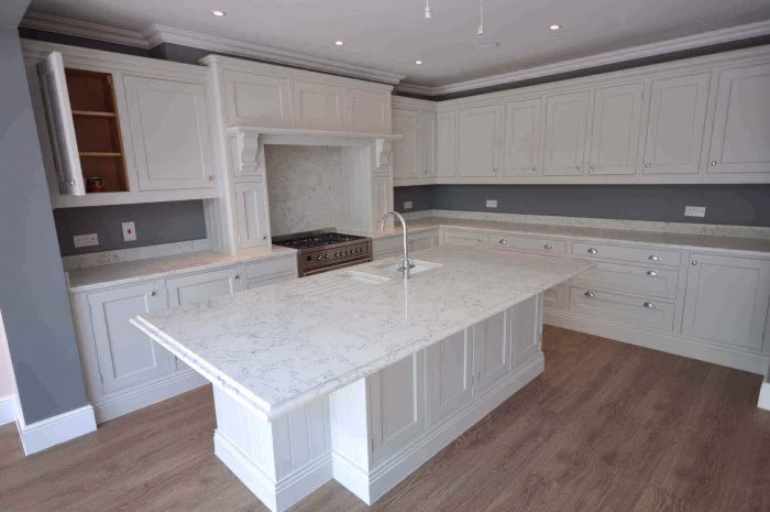 Bright Coastal Elegance Created By Snowy Ibiza Quartz