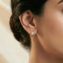 Shop Man Made Diamond Stud Earrings Online | Lukson
