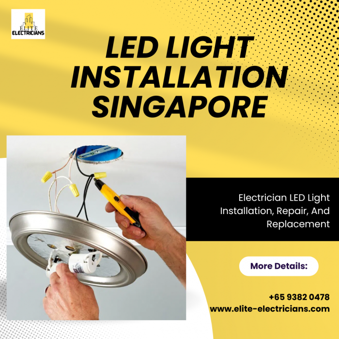Led light installation singapore