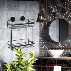 Gør dit badeværelse mere praktisk med hjørnehylde sort og badehylde sort