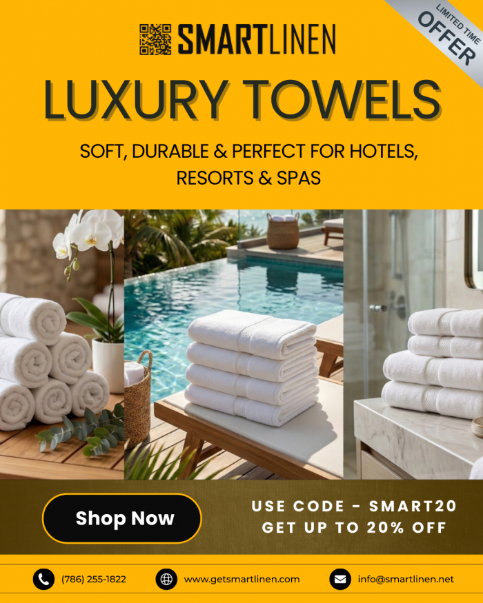 Luxury Towels for Hotels, Resorts & Spas | SMARTLINEN Premium Towels