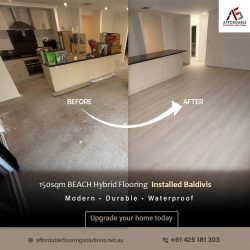 150sqm BEACH Hybrid Flooring Installed in Perth