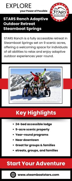 STARS Ranch Adaptive Outdoor Retreat Steamboat Springs