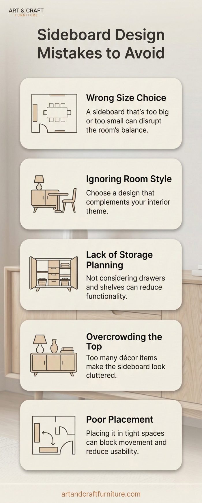 Wooden Sideboard: 5 Design Mistakes to Avoid