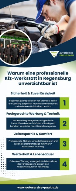 Warum eine professionelle Kfz-Werkstatt in Regensburg unverzichtbar ist