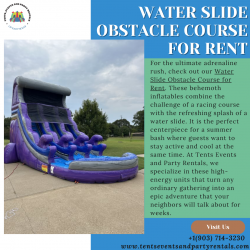 Water Slide Obstacle Course for Rent