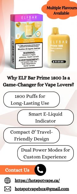 Why ELF Bar Prime 1800 Is a Game-Changer for Vape Lovers?