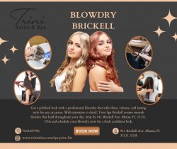 Blowdry Brickell Trini Spa Brickell Smooth Stylish Hair Finish