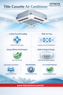 Cassette Air Conditioner | Hitachi India