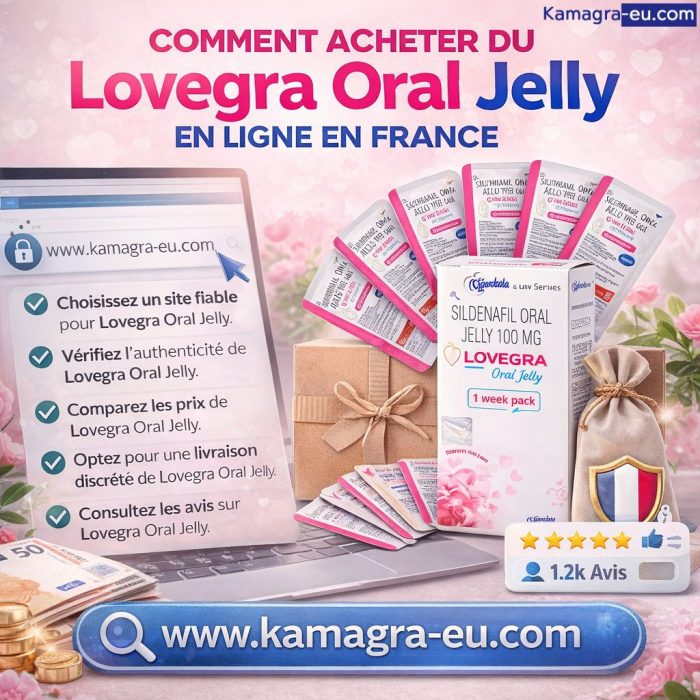 Comment acheter du Lovegra Oral Jelly en ligne en France
