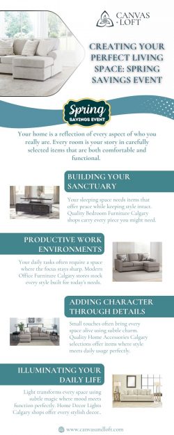 Creating Your Perfect Living Space: Spring savings event