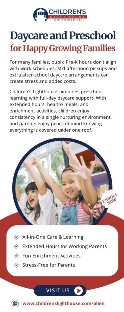 Daycare and Preschool for Happy Growing Families Allen