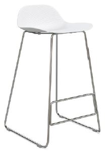 White Seat Chrome Frame