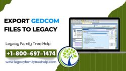 Export GEDCOM Files from Any Software to Legacy Family Tree