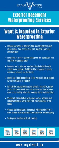 Exterior Basement Waterproofing Services