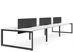 DD Forum Workstation Double Sided For 6 Person With Optic Screen