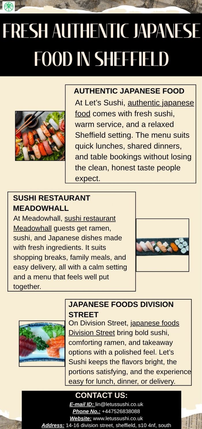 Fresh Authentic Japanese Food in Sheffield