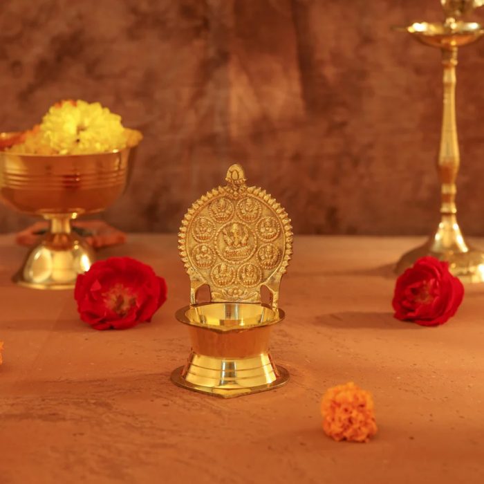 Buy Authentic Brass Ganesha Lakshmi Diya Online India